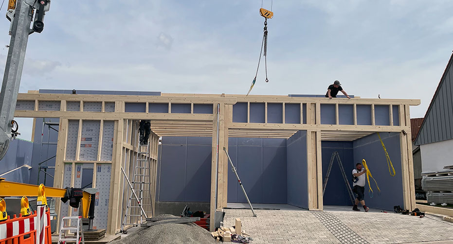 Holzbau Neubau Zimmerei Marc Wetterer