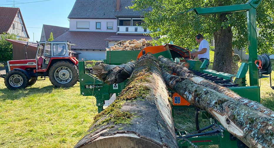 Aufbereitung Brennholz Wetterer Marc
